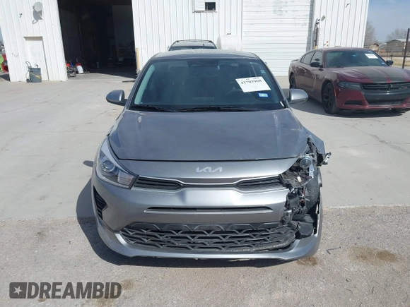 2023 Kia Rio LX with VIN 3KPA24AD3PE592647, listed as a IAAI auction lot 41703960 with 16,480 mi miles. Bid and sale history available at carsss.com. Image 12.