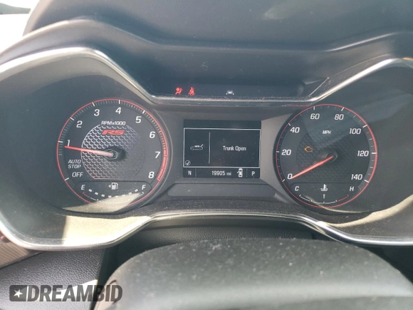 2021 Chevrolet TrailBlazer RS with VIN KL79MTSLXMB117435, listed as a Copart auction lot 56006904 with 19,905 mi miles and Salvage Title. Bid and sale history available at DreamBid. Image 9.