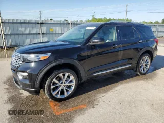 2021 Ford Explorer Platinum z VIN 1FM5K8HC7MGA55826, wystawiony jako Copart lot #52320005 z przebiegiem 106 117 mil mil oraz Szkoda całkowita • Salvage title. Historia ofert i sprzedaży dostępna na DreamBid. Obrazek 1.