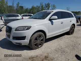 2013 Audi Q7 Premium Plus with VIN WA1LGAFE1DD009705, listed as a Copart auction lot 65803655 with 99,641 mi miles and Salvage title. Bid and sale history available at DreamBid. Image 1.