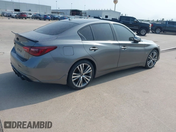 2021 Infiniti Q50 Sensory with VIN JN1EV7CP5MM703829, listed as a IAAI auction lot 41951117 with 60,314 mi miles and . Bid and sale history available at DreamBid. Image 4.