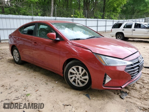 2019 Hyundai Elantra SE with VIN 5NPD74LF3KH468203, listed as a Copart auction lot 53043005 with 99,398 mi miles and Salvage Title. Bid and sale history available at DreamBid. Image 4.