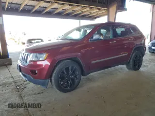 2013 Jeep Grand Cherokee Overland with VIN 1C4RJECT6DC526743, listed as a Copart auction lot 50203065 with 186,673 mi miles and Salvage Title. Bid and sale history available at DreamBid. Image 1.