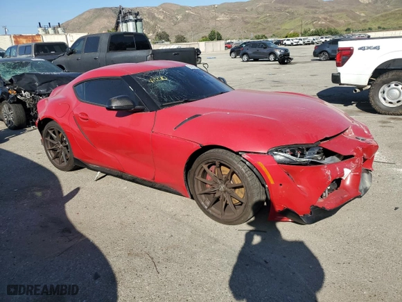 2023 Toyota GR Supra 3.0 with VIN WZ1DB0G04PW055139, listed as a Copart auction lot 61409954 with 14,025 mi miles and Clean Title. Bid and sale history available at carsss.com. Image 4.