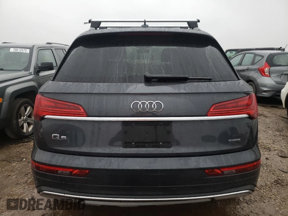 2021 Audi Q5 Premium Plus with VIN WA1BAAFY6M2025207, listed as a Copart auction lot 71050522 with 25,831 mi miles and . Bid and sale history available at DreamBid. Image 6.