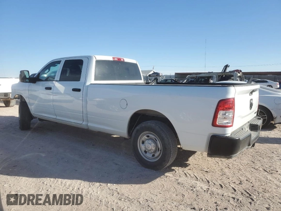2023 Ram 2500 Tradesman with VIN 3C6UR5HJ2PG559452, listed as a Copart auction lot 79413134 with 21,589 mi miles and Salvage Title. Bid and sale history available at carsss.com. Image 2.