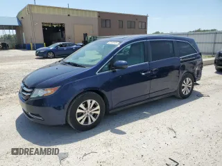 2014 Honda Odyssey EX-L z VIN 5FNRL5H60EB091834, wystawiony jako Copart lot #62149105 z przebiegiem 206 700 mil mil oraz Szkoda całkowita • Salvage title. Historia ofert i sprzedaży dostępna na DreamBid. Obrazek 1.