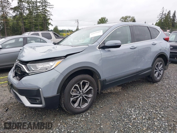 2021 Honda CR-V EX-L with VIN 2HKRW2H81MH646331, listed as a IAAI auction lot 42139416 with 24,599 mi miles and . Bid and sale history available at DreamBid. Image 2.
