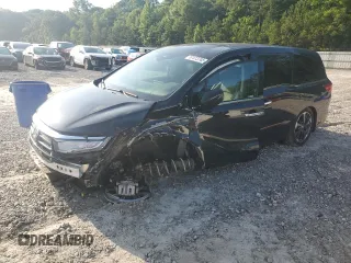 2024 Honda Odyssey Elite with VIN 5FNRL6H91RB055026, listed as a Copart auction lot 57413745 with 5,144 mi miles and Salvage title. Bid and sale history available at DreamBid. Image 1.
