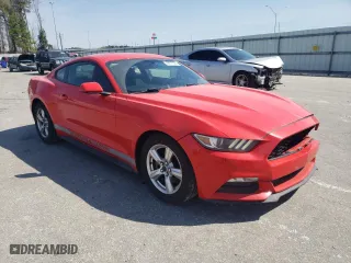 2015 Ford Mustang V6 with VIN 1FA6P8AM1F5346940, listed as a Copart auction lot 49777285 with 104,530 mi miles and Salvage Title. Bid and sale history available at carsss.com. Image 4.