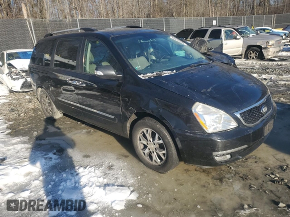 2014 Kia Sedona EX with VIN KNDMH4C76E6545439, listed as a Copart auction lot 88275505 with 210,547 mi miles and Salvage Title. Bid and sale history available at carsss.com. Image 4.