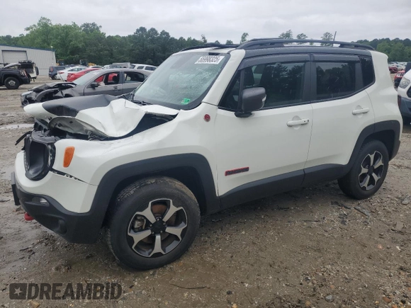 2021 Jeep Renegade Trailhawk с VIN ZACNJDC11MPM42734, выставлен на аукционе Copart как лот 55998325 с пробегом 29 070 миль миль и Списание • Salvage title. История ставок и продаж доступна на DreamBid. Изображение 1.