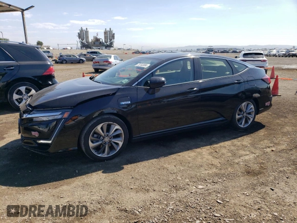 2018 Honda Clarity Plug-In Hybrid Touring with VIN JHMZC5F32JC005826, listed as a Copart auction lot 73752004 with 42,152 mi miles and Salvage Title. Bid and sale history available at carsss.com. Image 1.