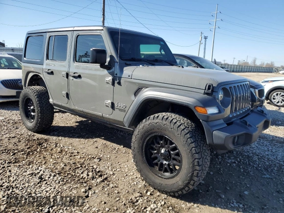2018 Jeep Wrangler Unlimited Sport S with VIN 1C4HJXDG7JW298738, listed as a Copart auction lot 49312355 with 69,983 mi miles and Salvage title. Bid and sale history available at DreamBid. Image 4.