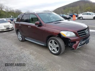 2014 Mercedes-Benz M ML 350 with VIN 4JGDA5HB0EA271011, listed as a IAAI auction lot 41972143 with 114,726 mi miles. Bid and sale history available at carsss.com. Image 1.