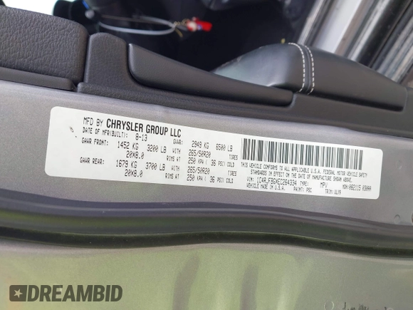 2014 Jeep Grand Cherokee Limited with VIN 1C4RJFBGXEC264334, listed as a IAAI auction lot 42127743 with 175,798 mi miles and . Bid and sale history available at DreamBid. Image 9.