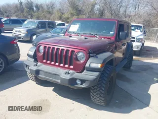 2022 Jeep Wrangler Unlimited High Tide with VIN 1C4HJXDG1NW119356, listed as a IAAI auction lot 41525063 with 18,025 mi miles and . Bid and sale history available at DreamBid. Image 17.