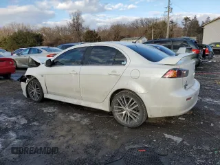 2017 Mitsubishi Lancer ES with VIN JA32V2FW3HU002880, listed as a Copart auction lot 88134085 with 129,954 mi miles and Salvage Title. Bid and sale history available at carsss.com. Image 2.