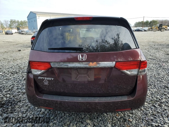 2014 Honda Odyssey LX with VIN 5FNRL5H29EB133074, listed as a Copart auction lot 52322725 with 44,804 mi miles and Salvage Title. Bid and sale history available at DreamBid. Image 6.