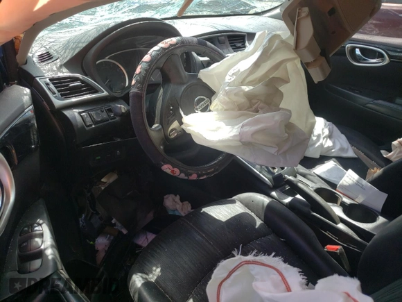 2016 Nissan Sentra SV with VIN 3N1AB7AP4GY319746, listed as a Copart auction lot 53178705 with Not Provided miles and Salvage Title. Bid and sale history available at DreamBid. Image 8.
