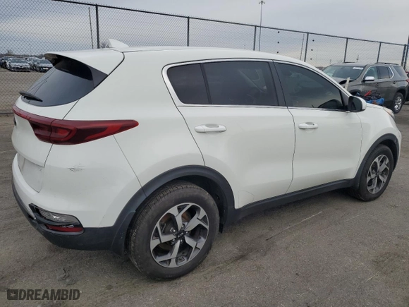2020 Kia Sportage LX with VIN KNDPM3AC1L7815543, listed as a Copart auction lot 50355985 with 66,420 mi miles and Salvage Title. Bid and sale history available at carsss.com. Image 3.
