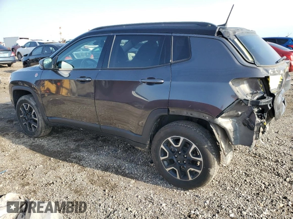 2019 Jeep Compass Trailhawk with VIN 3C4NJDDB0KT739946, listed as a Copart auction lot 44887965 with 144,502 mi miles and Salvage Title. Bid and sale history available at carsss.com. Image 2.