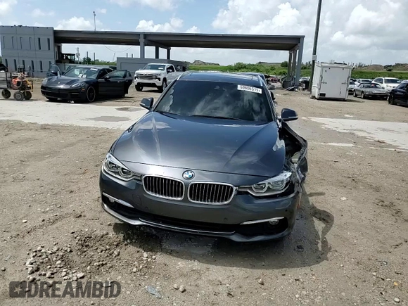 2018 BMW 3 Series 328d xDrive with VIN WBA8J1C51JA379516, listed as a Copart auction lot 60606515 with 69,578 mi miles and Salvage title. Bid and sale history available at DreamBid. Image 13.
