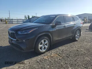 2021 Toyota Highlander Hybrid LE with VIN 5TDBBRCH4MS523629, listed as a Copart auction lot 55724785 with 91,570 mi miles and Salvage title. Bid and sale history available at DreamBid. Image 1.
