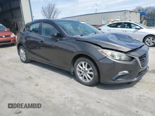 2014 Mazda 3 i Grand Touring with VIN JM1BM1M79E1142889, listed as a Copart auction lot 53263345 with 146,606 mi miles and Salvage Title. Bid and sale history available at DreamBid. Image 4.