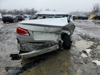 2010 Lexus IS 350 with VIN JTHBE5C24A5024681, listed as a Copart auction lot 45039015 with 158,335 mi miles and Salvage Title. Bid and sale history available at DreamBid. Image 6.