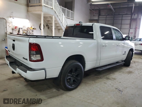 2022 Ram 1500 Big Horn with VIN 1C6SRFMT3NN391071, listed as a Copart auction lot 52592825 with 52,682 mi miles and Salvage title. Bid and sale history available at DreamBid. Image 3.