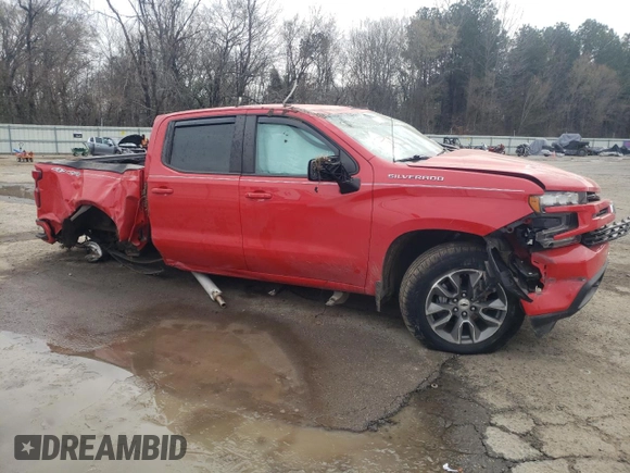 2021 Chevrolet Silverado 1500 RST with VIN 1GCUYEEL8MZ296686, listed as a Copart auction lot 46486455 with 0 mi miles and Salvage Title. Bid and sale history available at carsss.com. Image 4.
