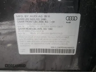 2017 Audi Q5 Premium Plus z VIN WA1L2AFP5HA048403, wystawiony jako Copart lot #55428765 z przebiegiem 93 633 mil mil oraz Szkoda całkowita • Salvage title. Historia ofert i sprzedaży dostępna na DreamBid. Obrazek 13.