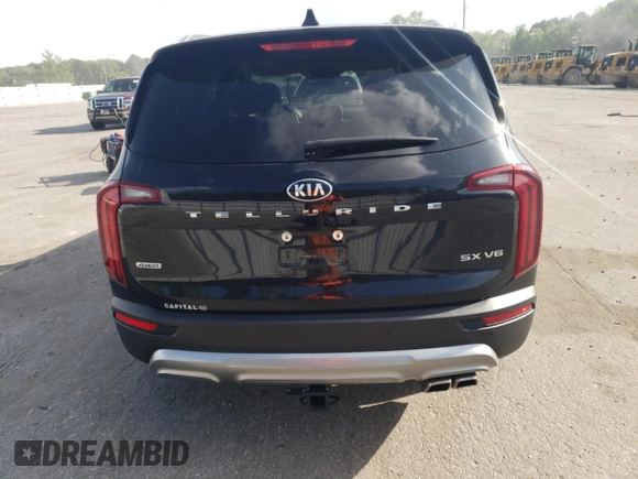 2020 Kia Telluride SX with VIN 5XYP5DHC0LG046674, listed as a Copart auction lot 53241575 with 80,267 mi miles and Salvage title. Bid and sale history available at DreamBid. Image 6.