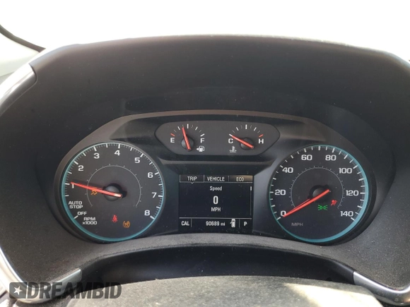 2018 Chevrolet Equinox LS with VIN 3GNAXHEV9JL323297, listed as a Copart auction lot 50613015 with 90,689 mi miles and Salvage Title. Bid and sale history available at DreamBid. Image 9.
