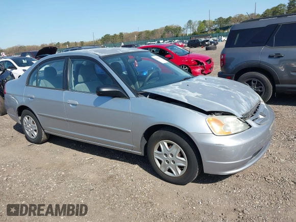 2003 Honda Civic LX with VIN 2HGES16593H500880, listed as a IAAI auction lot 42119663 with 79,716 mi miles. Bid and sale history available at carsss.com. Image 1.