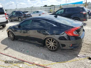 2017 Honda Civic EX-T with VIN 19XFC1E35HE023013, listed as a Copart auction lot 53592114 with 89,260 mi miles and Salvage Title. Bid and sale history available at DreamBid. Image 2.