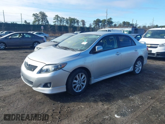2009 Toyota Corolla with VIN 2T1BU40E19C177059, listed as a IAAI auction lot 41831891 with 999,999 mi miles. Bid and sale history available at carsss.com. Image 2.