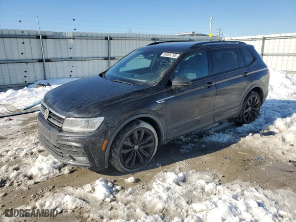 2020 Volkswagen Tiguan SE with VIN 3VV3B7AX1LM135373, listed as a Copart auction lot 89085795 with 81,359 mi miles and Salvage Title. Bid and sale history available at carsss.com. Image 1.