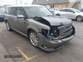 2014 Ford Flex Limited z VIN 2FMHK6DT1EBD15377, wystawiony jako IAAI lot #41488786 z przebiegiem 130 074 mil mil oraz . Historia ofert i sprzedaży dostępna na DreamBid. Obrazek 1.