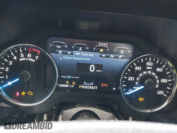 2017 Ford F-150 XL with VIN 1FTEW1EF7HFA25641, listed as a IAAI auction lot 41506644 with 106,098 mi miles. Bid and sale history available at carsss.com. Image 7.