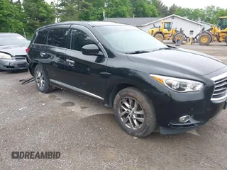 2013 Infiniti JX35 z VIN 5N1AL0MM2DC313737, wystawiony jako IAAI lot #42337762 z przebiegiem 152 212 mil mil oraz . Historia ofert i sprzedaży dostępna na DreamBid. Obrazek 1.