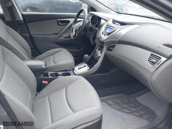 2012 Hyundai Elantra GLS with VIN KMHDH4AEXCU296746, listed as a IAAI auction lot 42022027 with 186,138 mi miles. Bid and sale history available at carsss.com. Image 5.