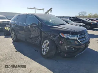 2017 Ford Edge Titanium with VIN 2FMPK4K93HBC03806, listed as a Copart auction lot 50643634 with 136,573 mi miles and Salvage Title. Bid and sale history available at carsss.com. Image 4.