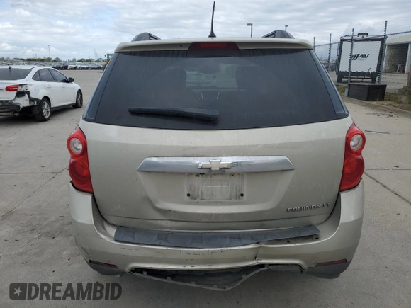2014 Chevrolet Equinox LT with VIN 2GNALBEK0E6311192, listed as a Copart auction lot 50663585 with 109,560 mi miles and Salvage Title. Bid and sale history available at DreamBid. Image 6.