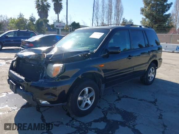 2007 Honda Pilot EX-L with VIN 5FNYF185X7B016807, listed as a IAAI auction lot 41759785 with 129,690 mi miles. Bid and sale history available at carsss.com. Image 2.