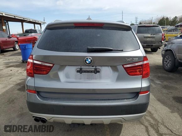 2011 BMW X3 35i with VIN 5UXWX7C56BLT78815, listed as a Copart auction lot 47511435 with 122,453 mi miles and Salvage Title. Bid and sale history available at DreamBid. Image 6.