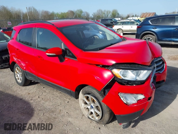 2019 Ford EcoSport SE with VIN MAJ6S3GL9KC294995, listed as a IAAI auction lot 42119134 with 104,940 mi miles and . Bid and sale history available at DreamBid. Image 1.
