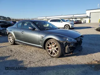 2008 Mazda RX-8 40th Anniversary Edition with VIN JM1FE173780216389, listed as a Copart auction lot 87790525 with 73,483 mi miles and Salvage Title. Bid and sale history available at carsss.com. Image 4.