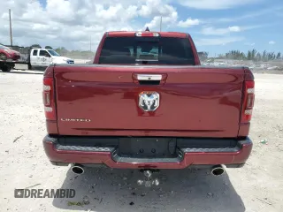 2020 Ram 1500 Limited with VIN 1C6RREHT1LN194626, listed as a Copart auction lot 62728865 with 70,592 mi miles and Salvage title. Bid and sale history available at DreamBid. Image 6.